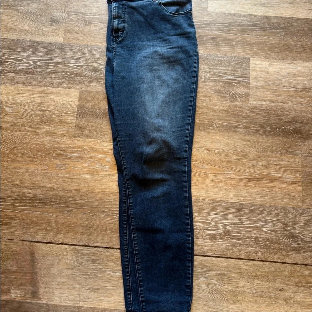 Eloquii Olivia Sculpting Skinny Jean High Waist Dark Wash Stretch Denim 20 - Picture 11 of 14